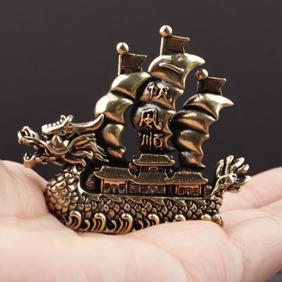 Office Technologies - Figure Dragon Boat Statue Home Decor