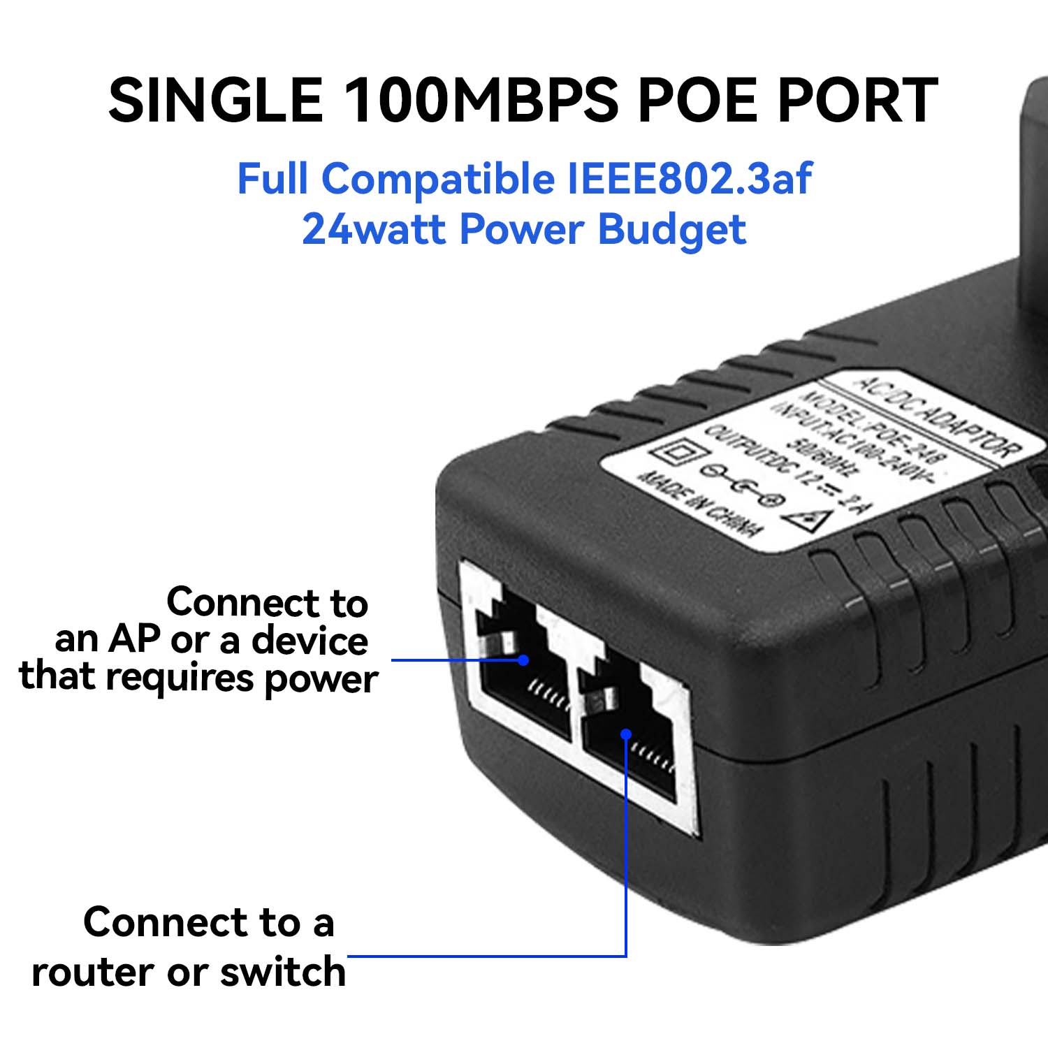 48V/12V POE Injector Ethernet  - đánh giá và giá Power Over Ethernet