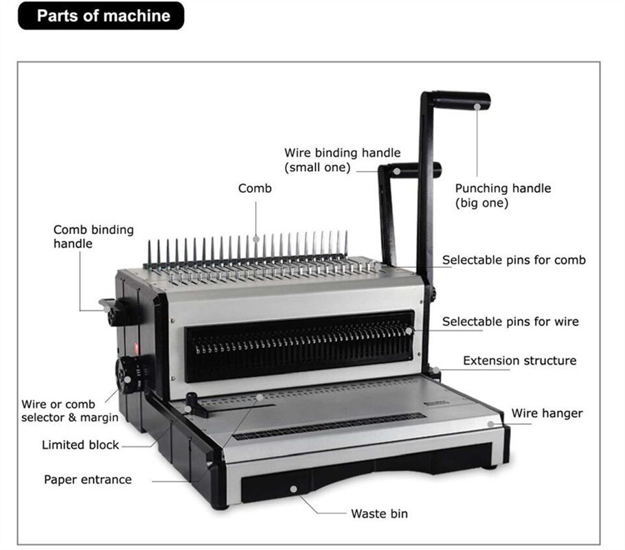 SG-ST2960 Comb and Wire Bindin - đánh giá và giá Binding Machine Comb