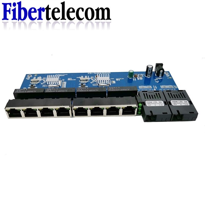 Reverse PoE Switch 8 RJ45 2 SC - đánh giá và giá Power Over Ethernet