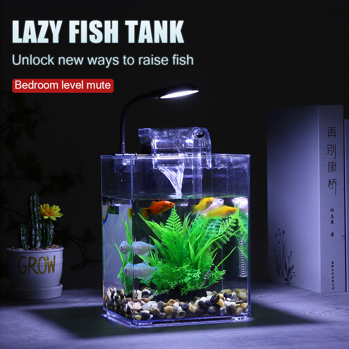 USB Desktop Fish Tank Set-Easy - đánh giá và giá Office Technician